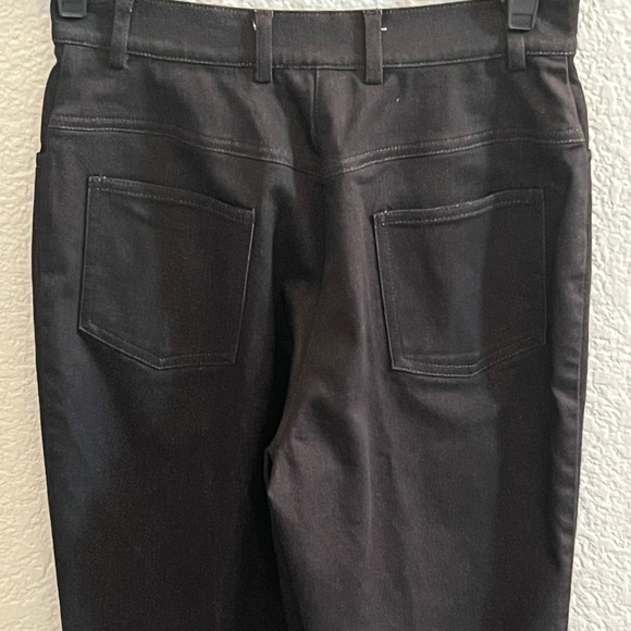 ST. JOHN SPORT Black Straight Leg Trousers Pants Size 2 - Picture 5 of 7